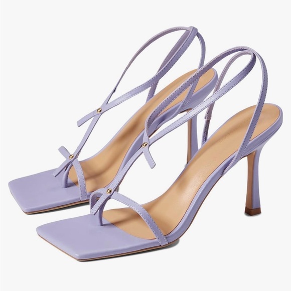 Tony Bianco Lavender Square Toe Strappy Heels | Size 8 | Minimal Sandals - Picture 17 of 17